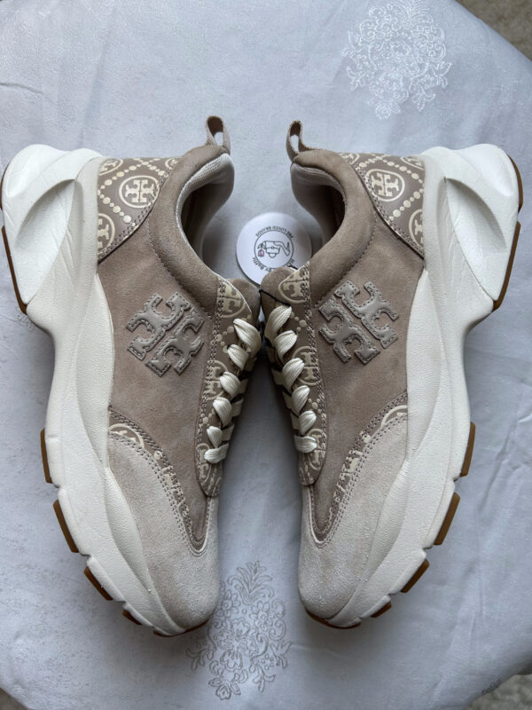 29 TB(1) Tory Burch Monogram Good Luck Trainer Sneakers