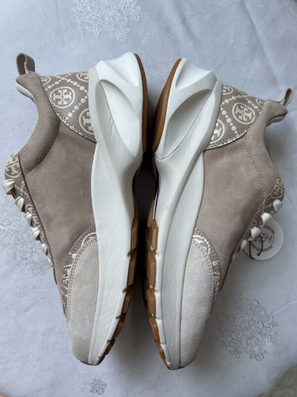 29 TB(2) Tory Burch Monogram Good Luck Trainer Sneakers