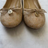 3 TB Tory Burch Chelsea Ballet Flat Leather Stitched