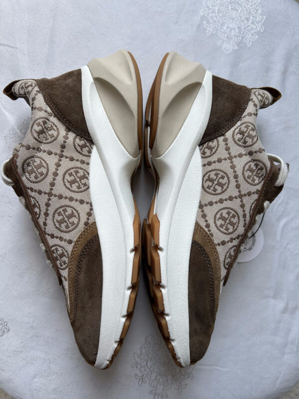 33 TB(3) Tory Burch Monogram Good Luck Trainer Sneakers