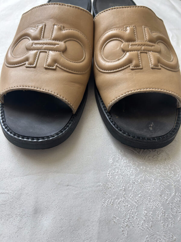 Salvatore Ferragamo Leather Flat Sandals