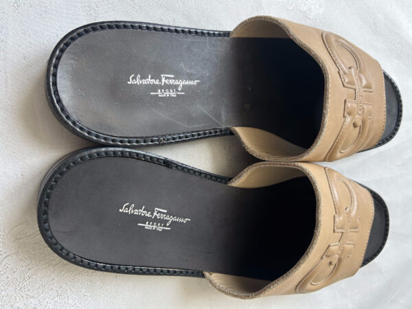 Salvatore Ferragamo Leather Flat Sandals