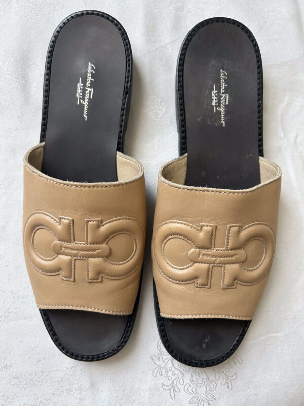 Salvatore Ferragamo Leather Flat Sandals