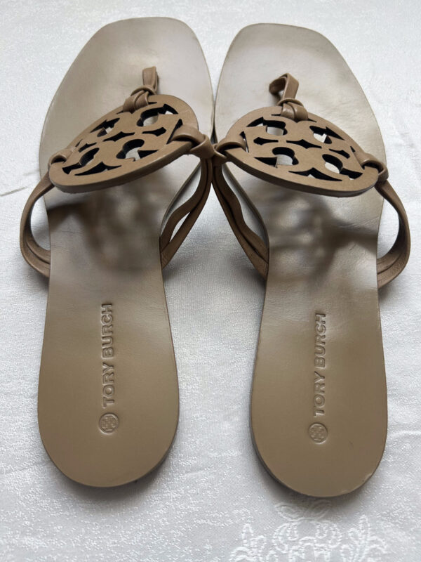 Tory Burch Square Toe Miller Sandals