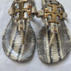 Tory Burch Miller Snake Print Flat Sandals