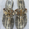 Tory Burch Miller Snake Print Flat Sandals